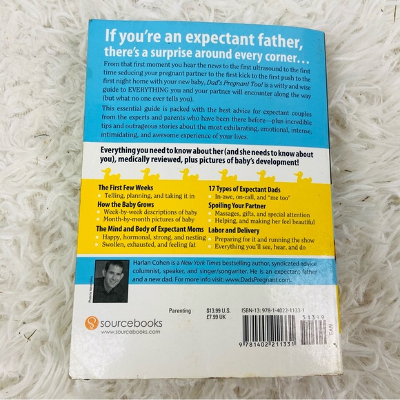 DADS PREGNANT TOO advice for expectant mothers & father by Harlen Cohan book - Picture 3 of 7